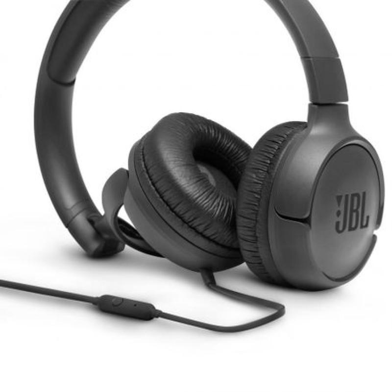 Miniatura Fone de Ouvido JBL Tune 500 Supra Auricular On Ear Preto