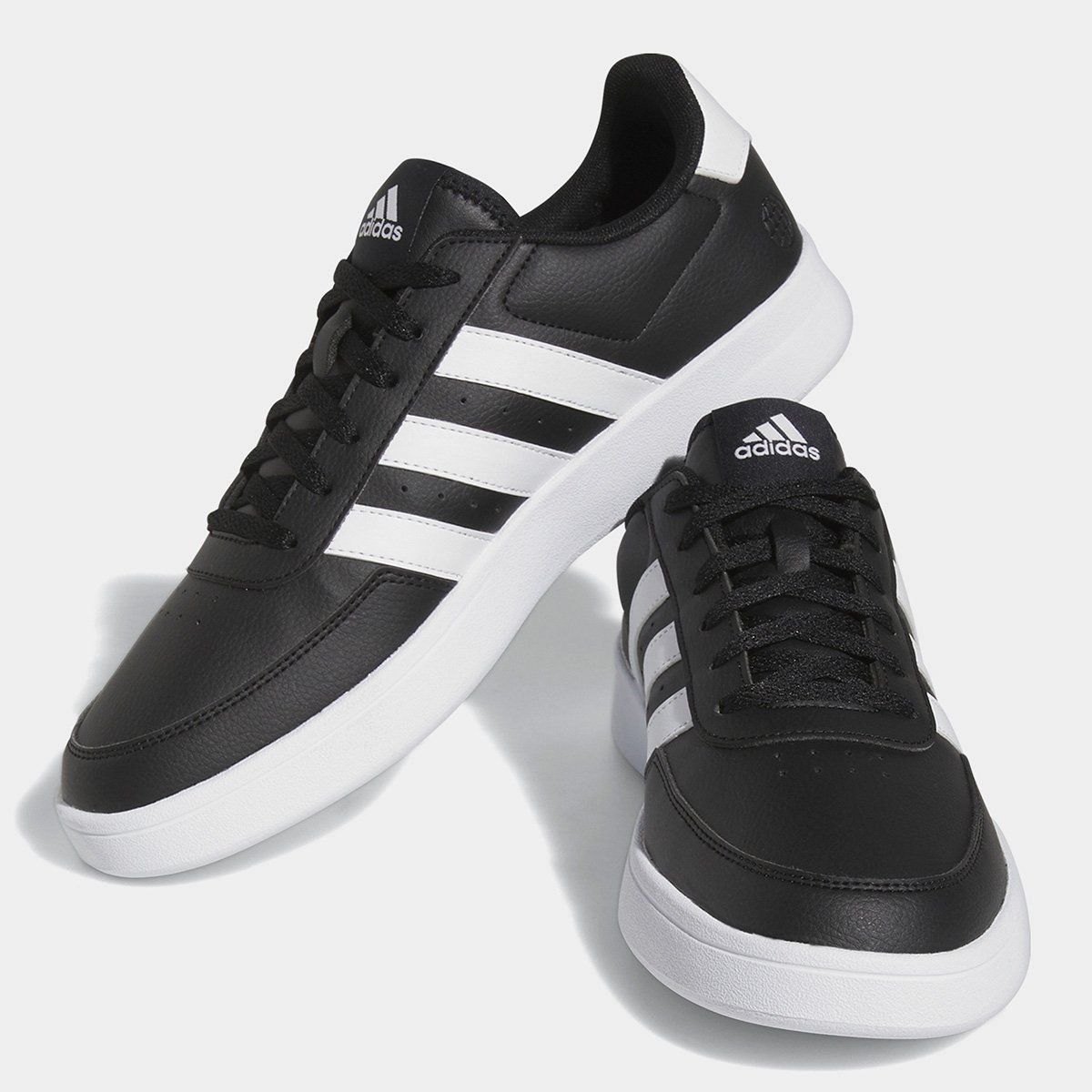 Miniatura Tênis Adidas Breaknet Masculino Preto+Branco - 34