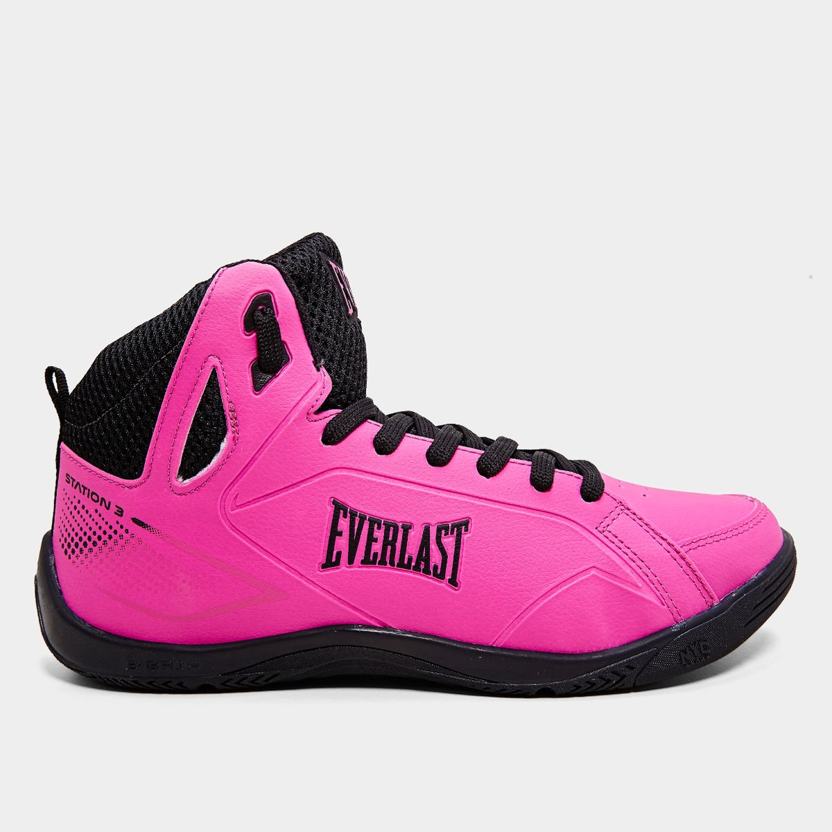 Miniatura Tênis Everlast Station 3 Feminino Rosa+Preto - 35