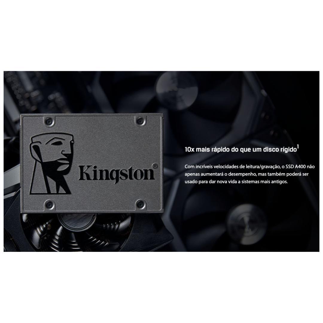 Miniatura Hd Ssd 240Gb Sata 3 Kingston A400 2.5 Novo Lacrado