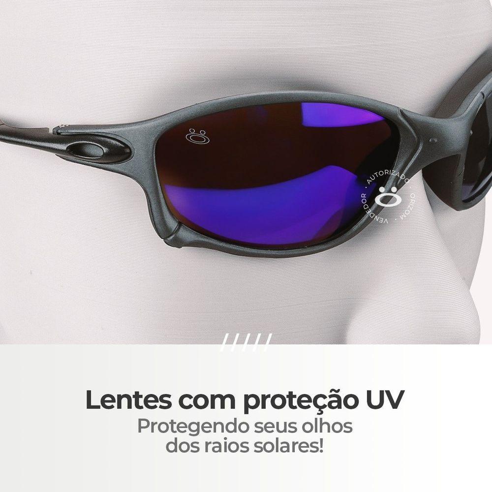 Oculos Sol Juliet Mandrake Lupa Metal Proteção Uv + Case Personalizavel Qualidade Premium Esportivo