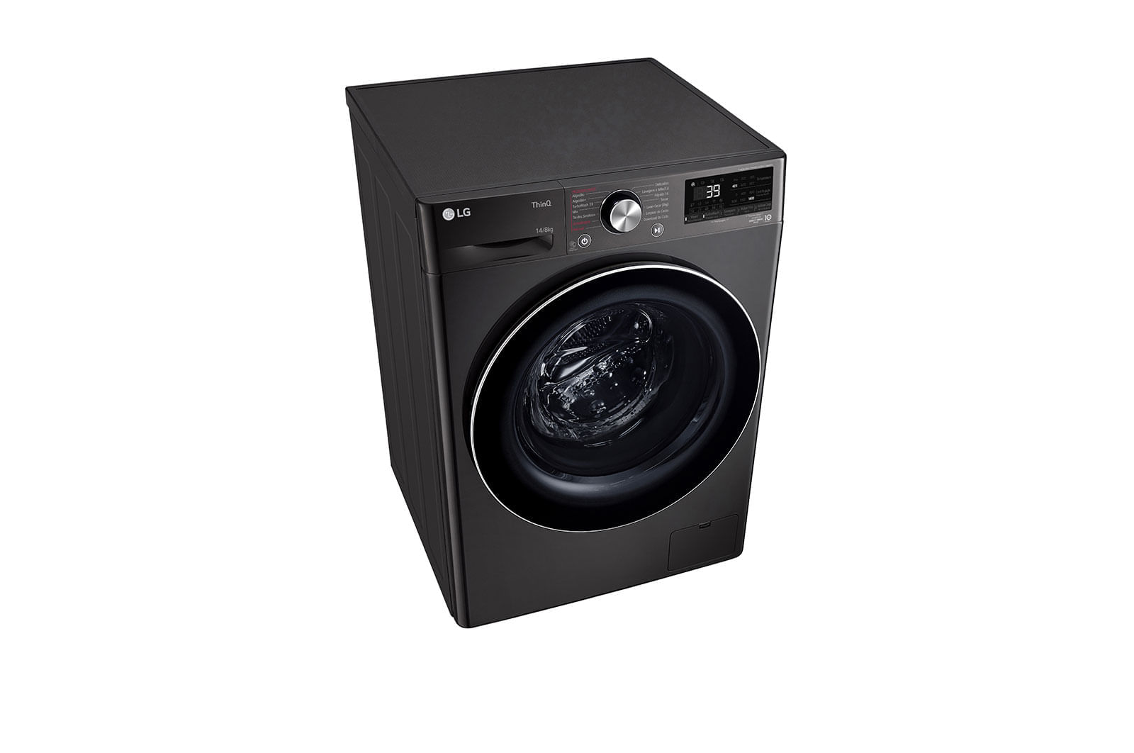 Lava e Seca LG Smart VC2 14kg Black Inox com Inteligência Artificial AIDD™ (CV9014BC2) - 110v