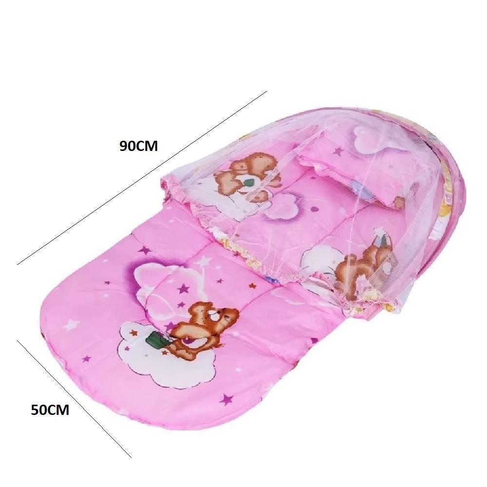 Berco Mosquiteiro Barraca Mini Cama Colchonete Bebe Tenda Portatil Colchao Dobravel Ninho Infantil