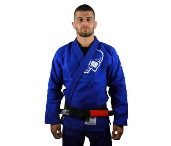Miniatura Kimono de Jiu jitsu Kvra Bjj Future Azul Royal A4