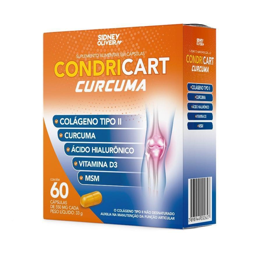 Miniatura Condricart Curcuma 60 Capsulas Sidney Oliveira