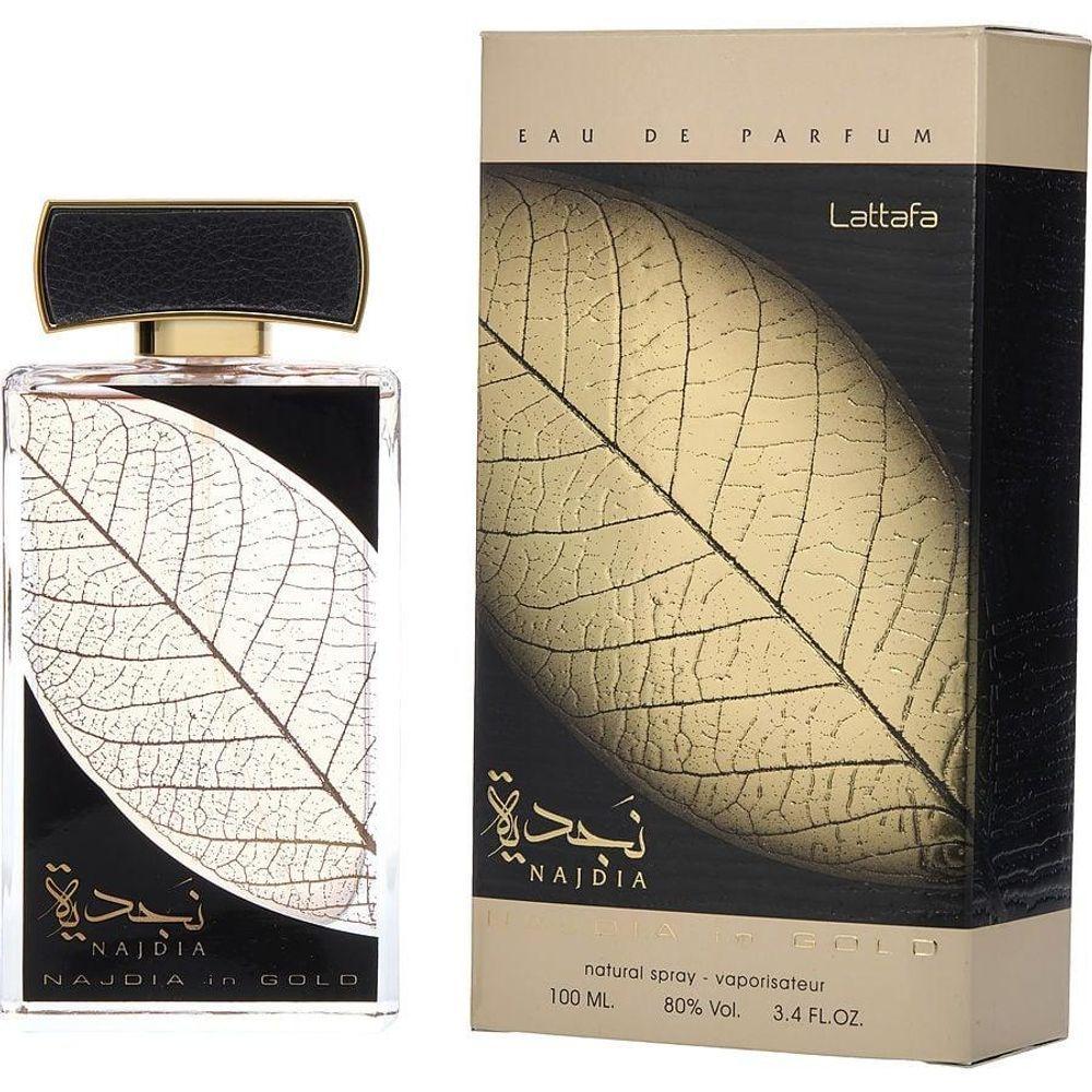 Miniatura Perfume Unisex Lattafa Najdia In Gold Eau De Parfum Spray 100 ml