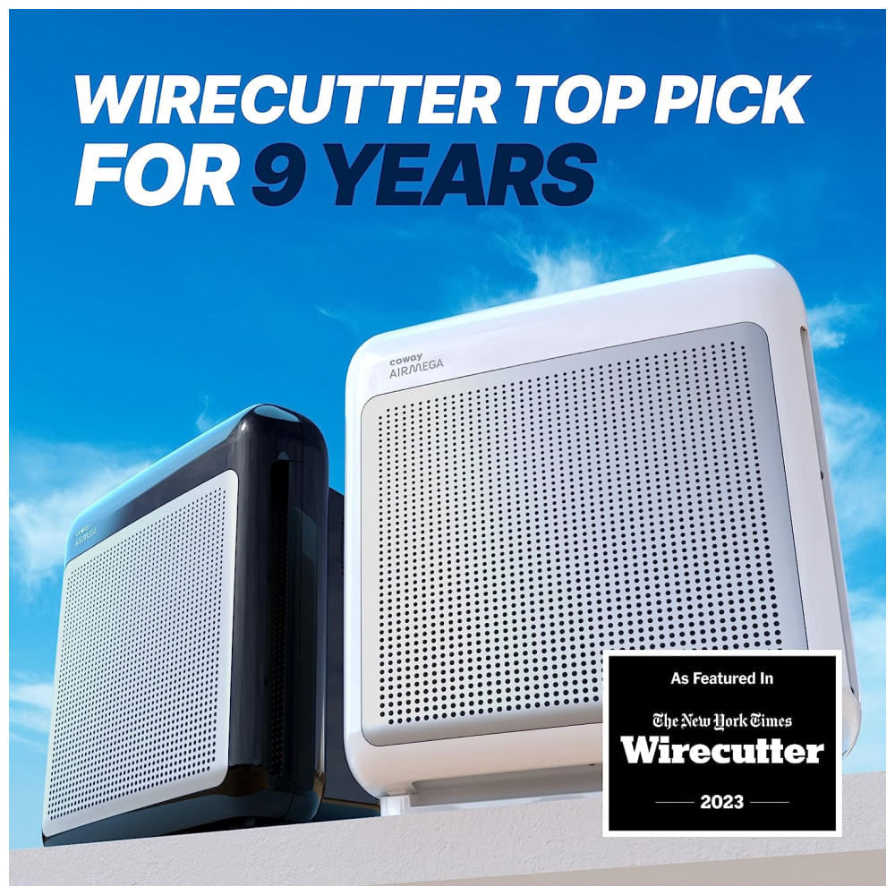 Purificador de Ar para Espaços até 81m2 com True HEPA e Filtro de Carbono Ativo, Coway Airmega AP1518R Branco