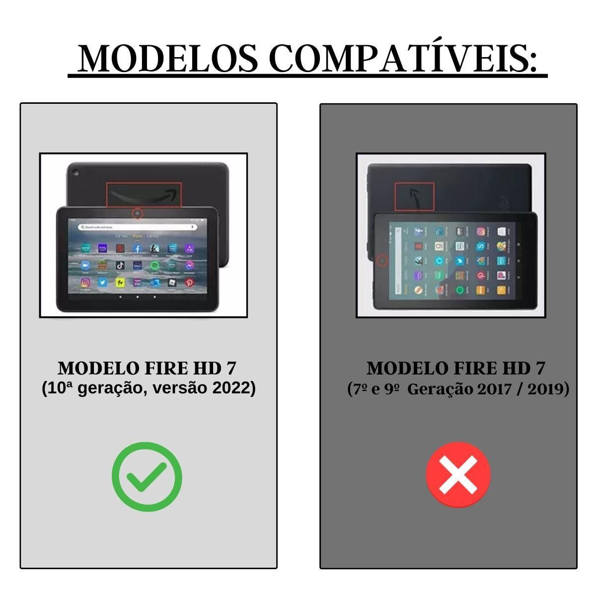 Miniatura Capinha Case Magnética Para Novo Tablet Amazon Fire Hd7 2022