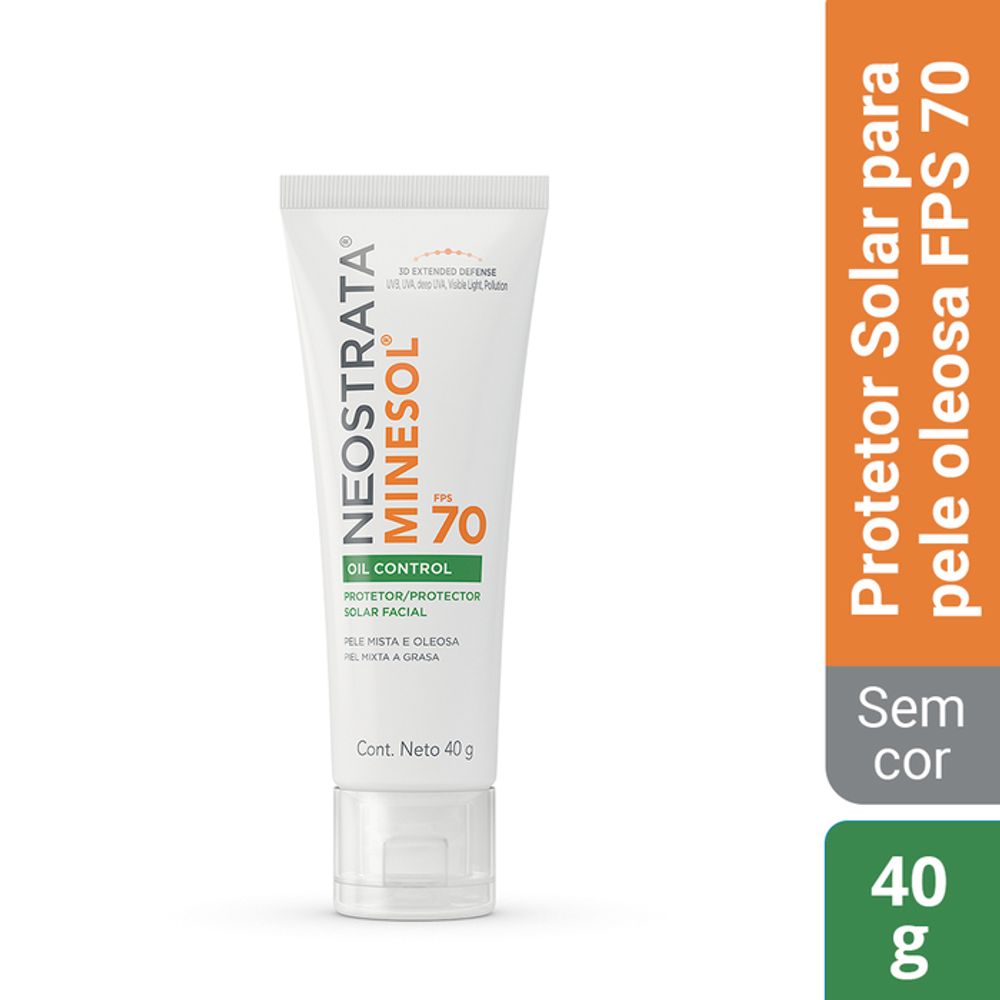 Miniatura Protetor Solar Facial NeoStrata Minesol Oil Control FPS 70 40g