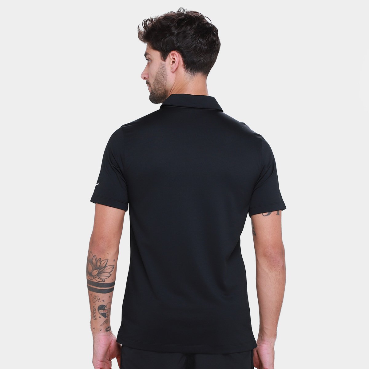 Miniatura Camisa Polo Nike Las Vegas Raiders Drop 2 Team Logo Franchise Masculina Preto - EGG