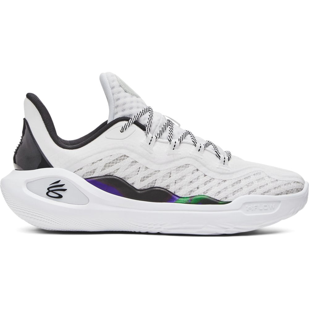 Miniatura Tênis de Basquete Under Armour Curry 11 Bruce Lee Wind Branco - 39