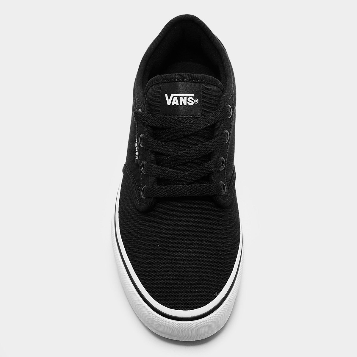 Miniatura Tênis Vans Atwood Feminino Preto+Branco - 34