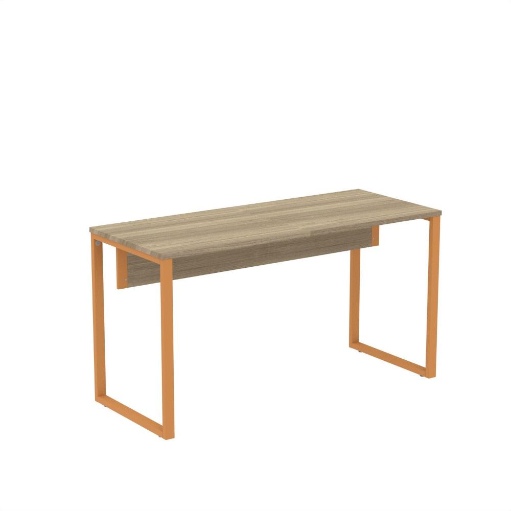 Miniatura Mesa Madeira 134 X 60 Cm M134/60p25tub Natural/Laranja