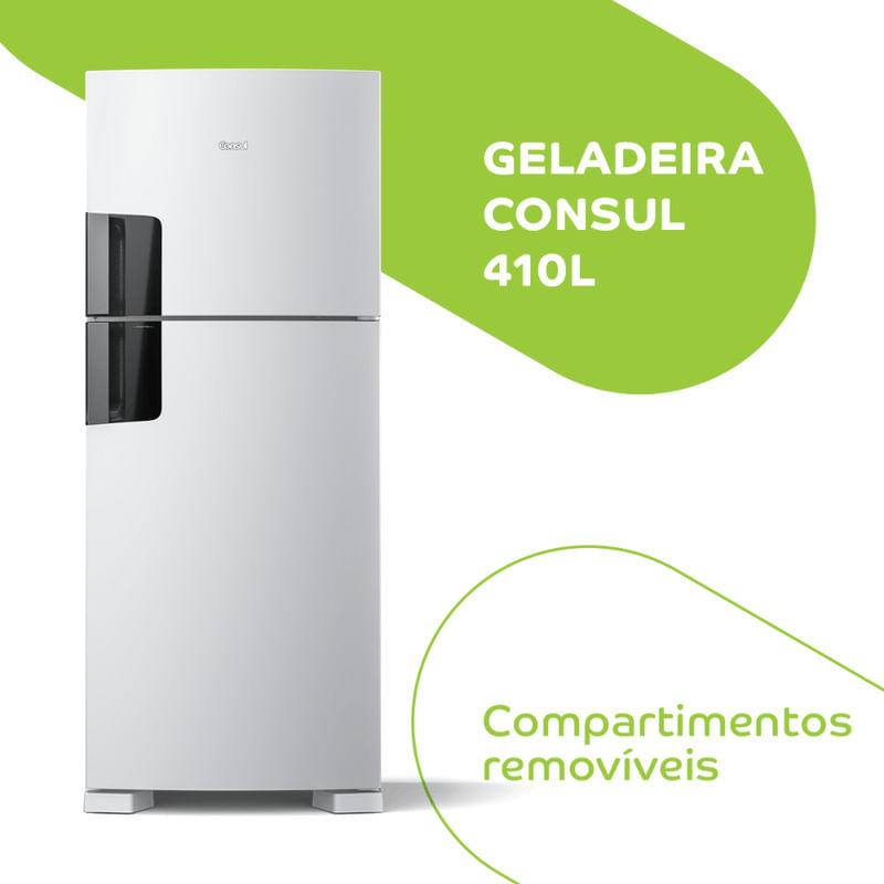 Geladeira Frost Free Consul 2 Portas 410L Branco CRM50LB 127V