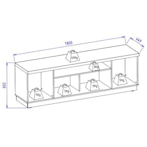 Rack Colibri Manaus com 3 Portas, Ideal para TV de Até 70” Freijó