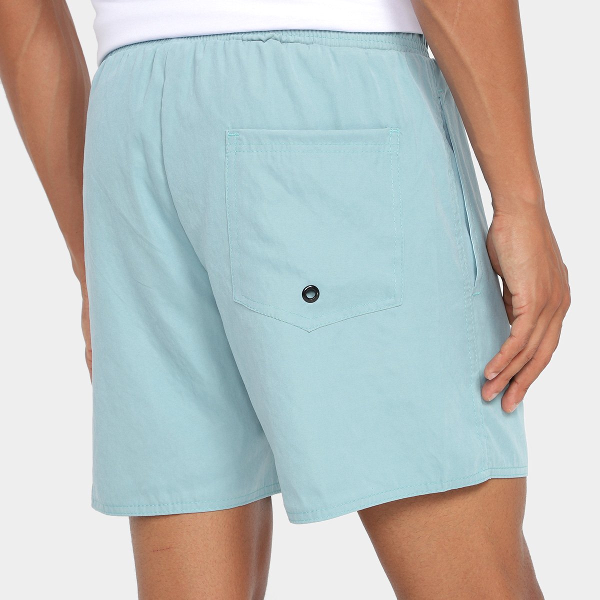 Miniatura Bermuda D'Água Replay Peach Touch Cós Elastico Masculina Azul - EGG