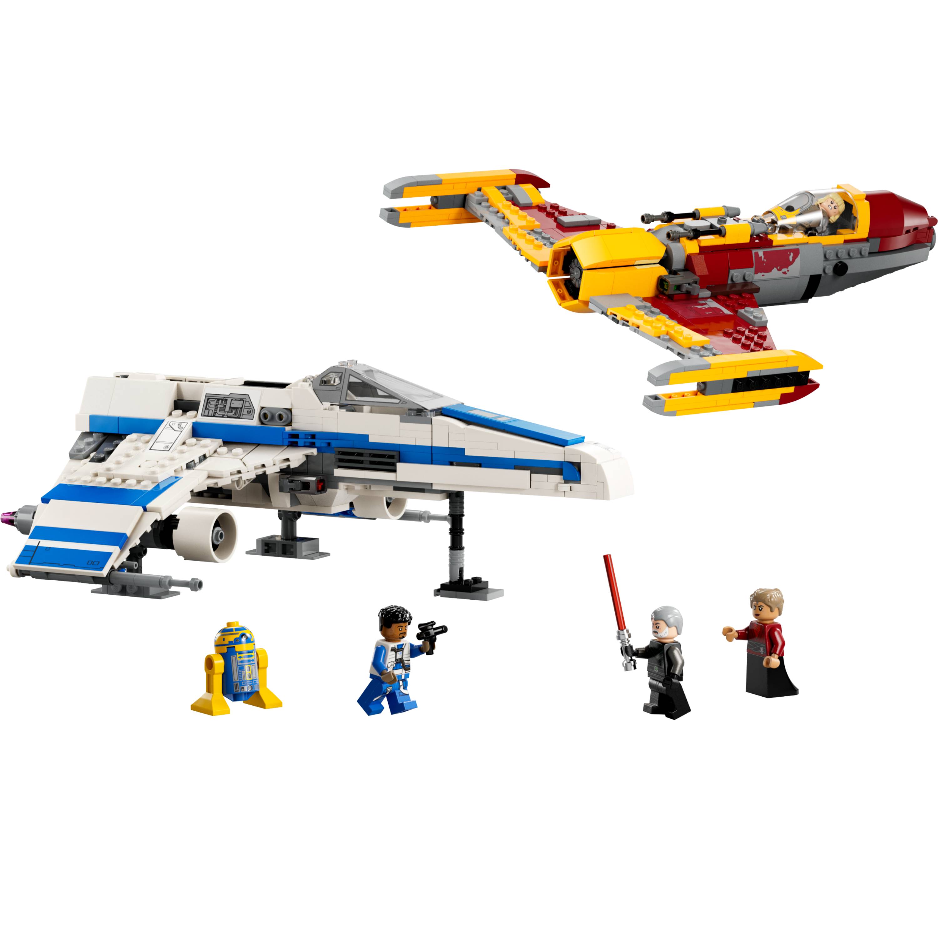 Miniatura LEGO Star Wars - E-Wing da Nova República™ vs. Caça Estelar de Shin Hati™
