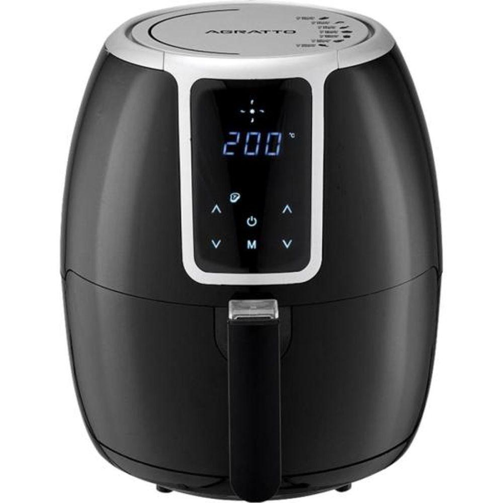 Miniatura Fritadeira Elétrica Air Fryer Supremma Agratto Fesd-01 3,6l Preto 127v