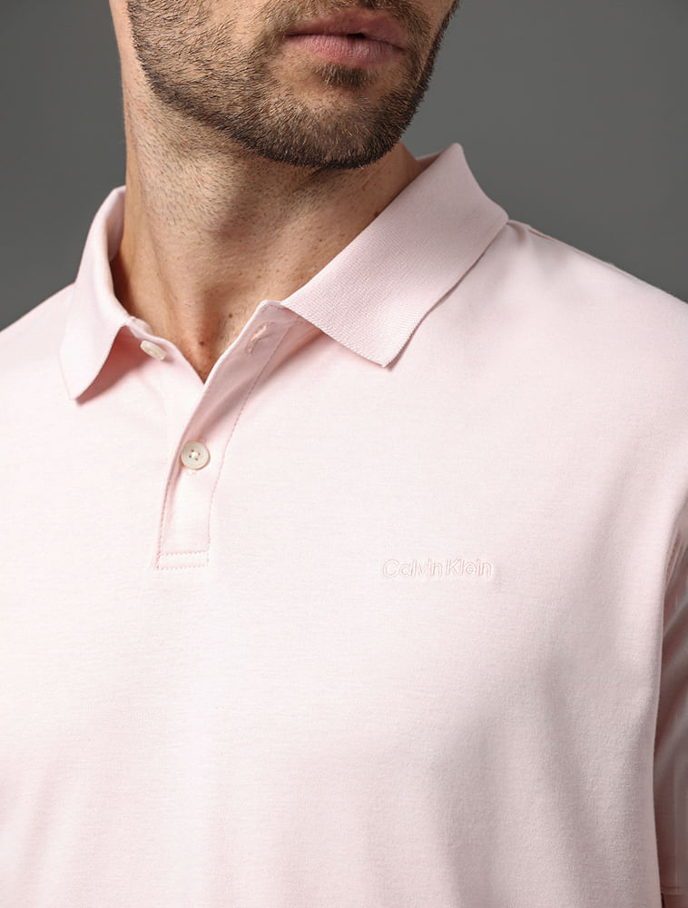 Miniatura Polo Masculina Liquid Touch Calvin Klein - Rosa Pó Polo Masculina Liquid Touch Calvin Klein Rosa Pó g