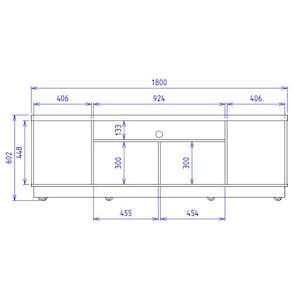 Rack Colibri Manaus com 3 Portas, Ideal para TV de Até 70” Freijó