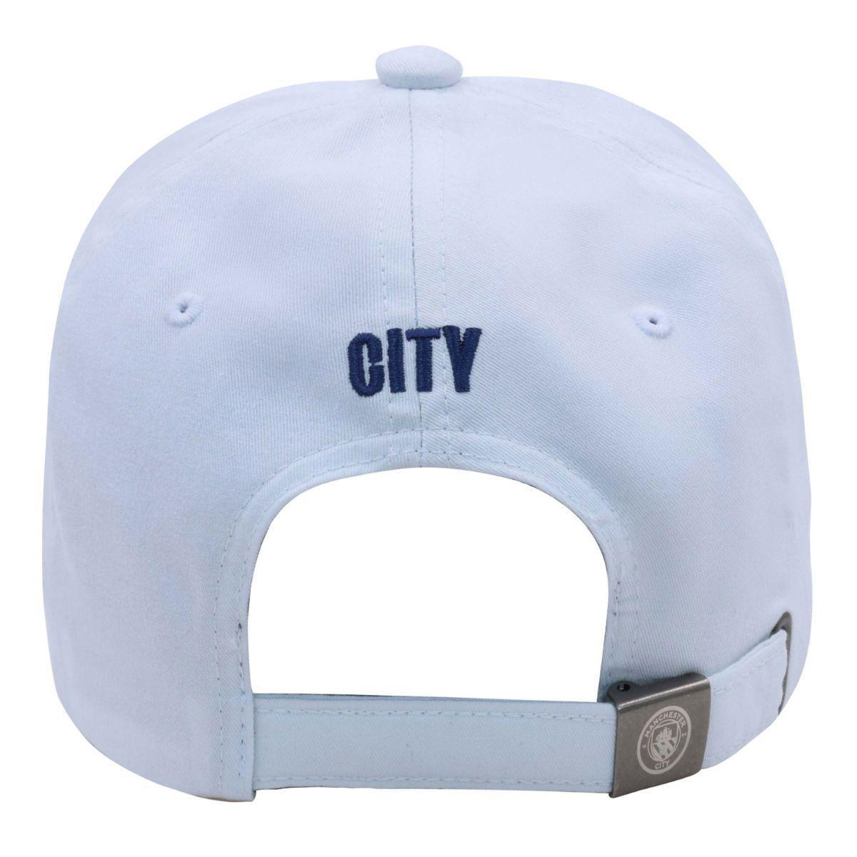 Miniatura Boné Manchester City Bordado Branco Supercap