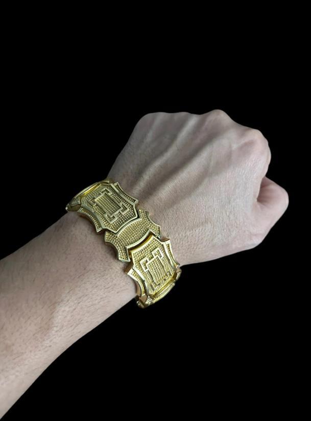 Bracelete Personalizado 35 mm Banhado a Ouro 18k