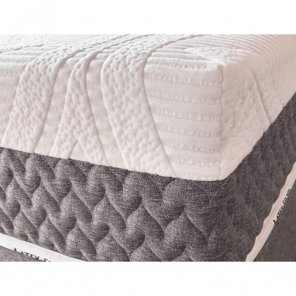 Colchão De Látex Articulado Cinza 28cm Queen 160x200cm