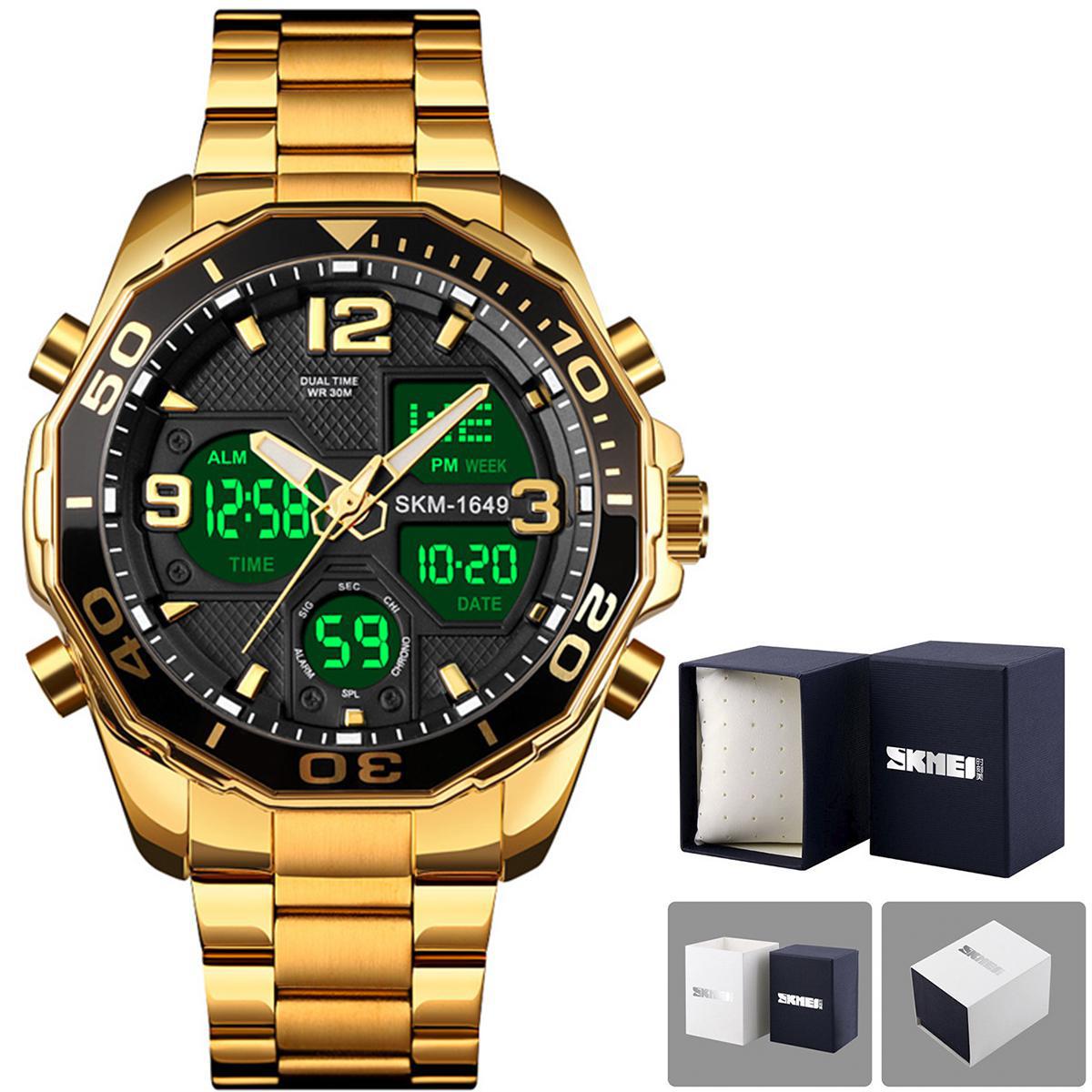 Relógio Masculino Skmei 1649 Anadigital Esporte Casual Luxo