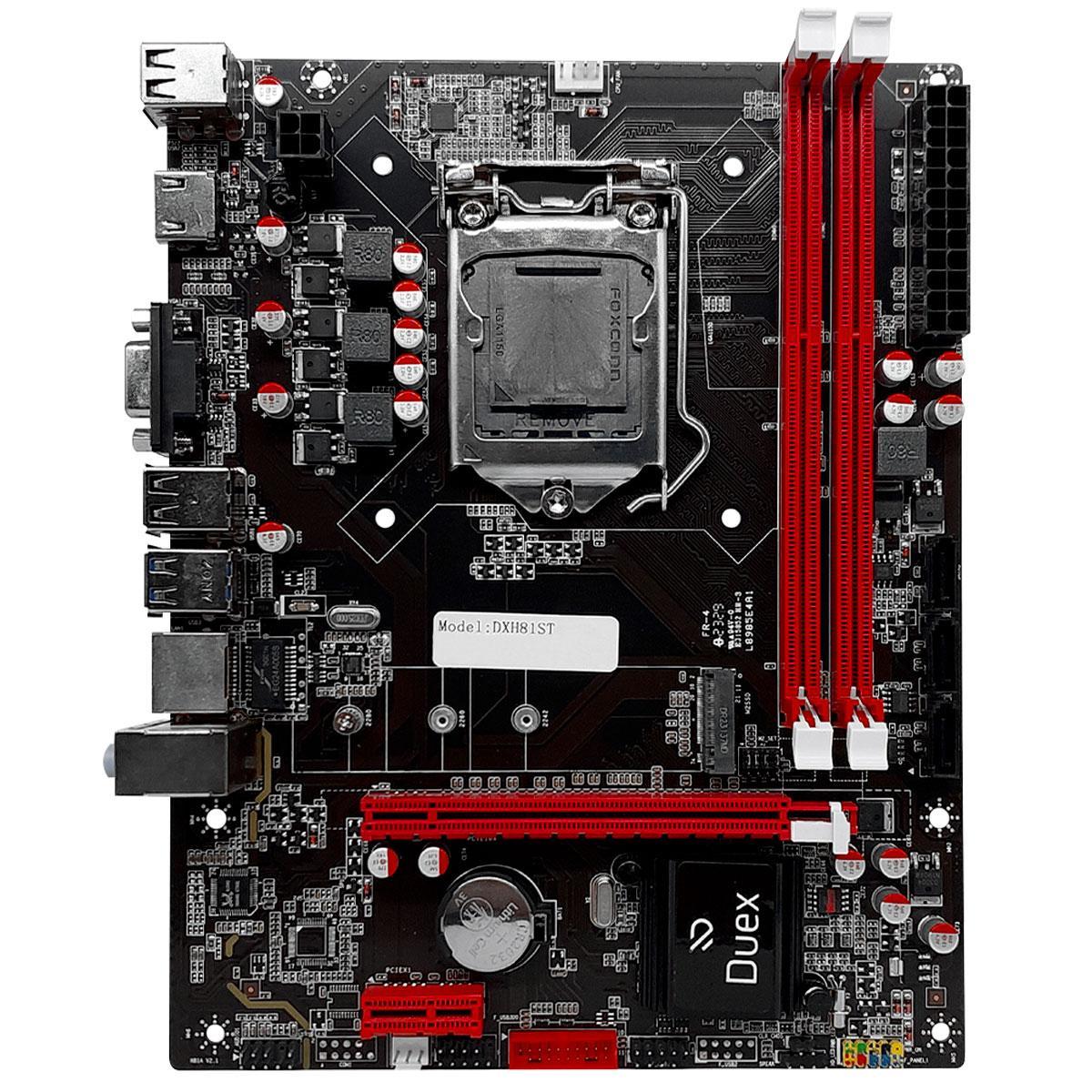 Miniatura Placa Mãe Duex Dxh81St M2 Intel 1150, Ddr3, Micro Atx