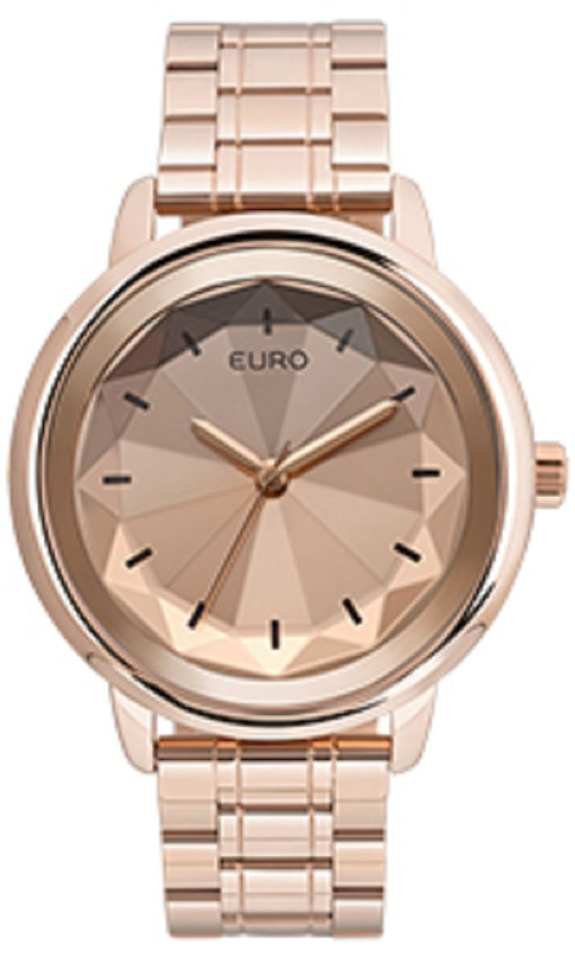 Miniatura Relogio Euro Feminino Euy121e6de/4t Rose Aço Analogico
