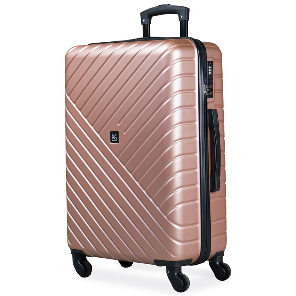 Miniatura Mala Média 23 Kg ABS 4 Rodas 26" Detroit Rosé Rosé - M