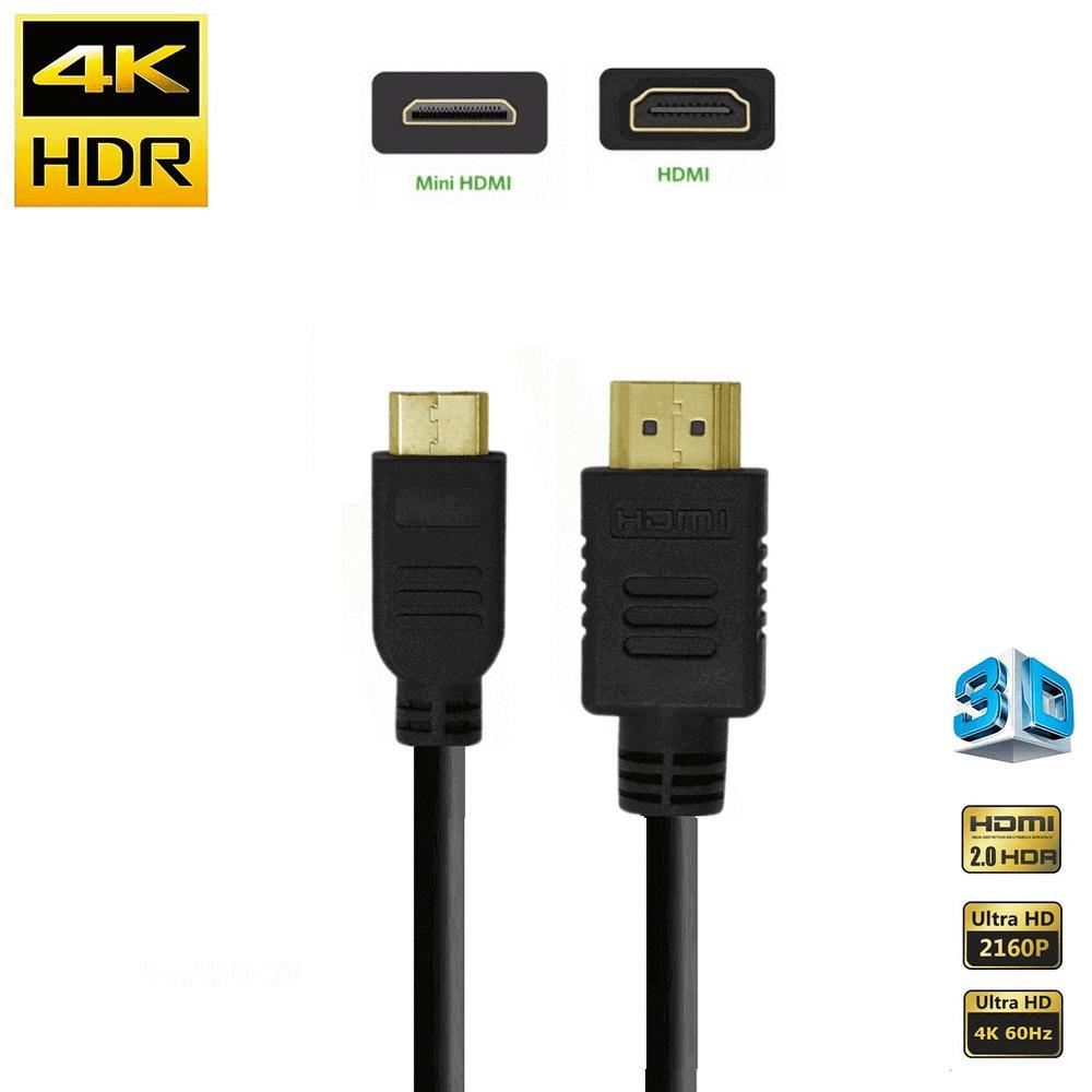 Miniatura Cabo Hdmi X Mini-Hdmi 2.0 4K 2160P Hdr Alta Velocidade 30Cm