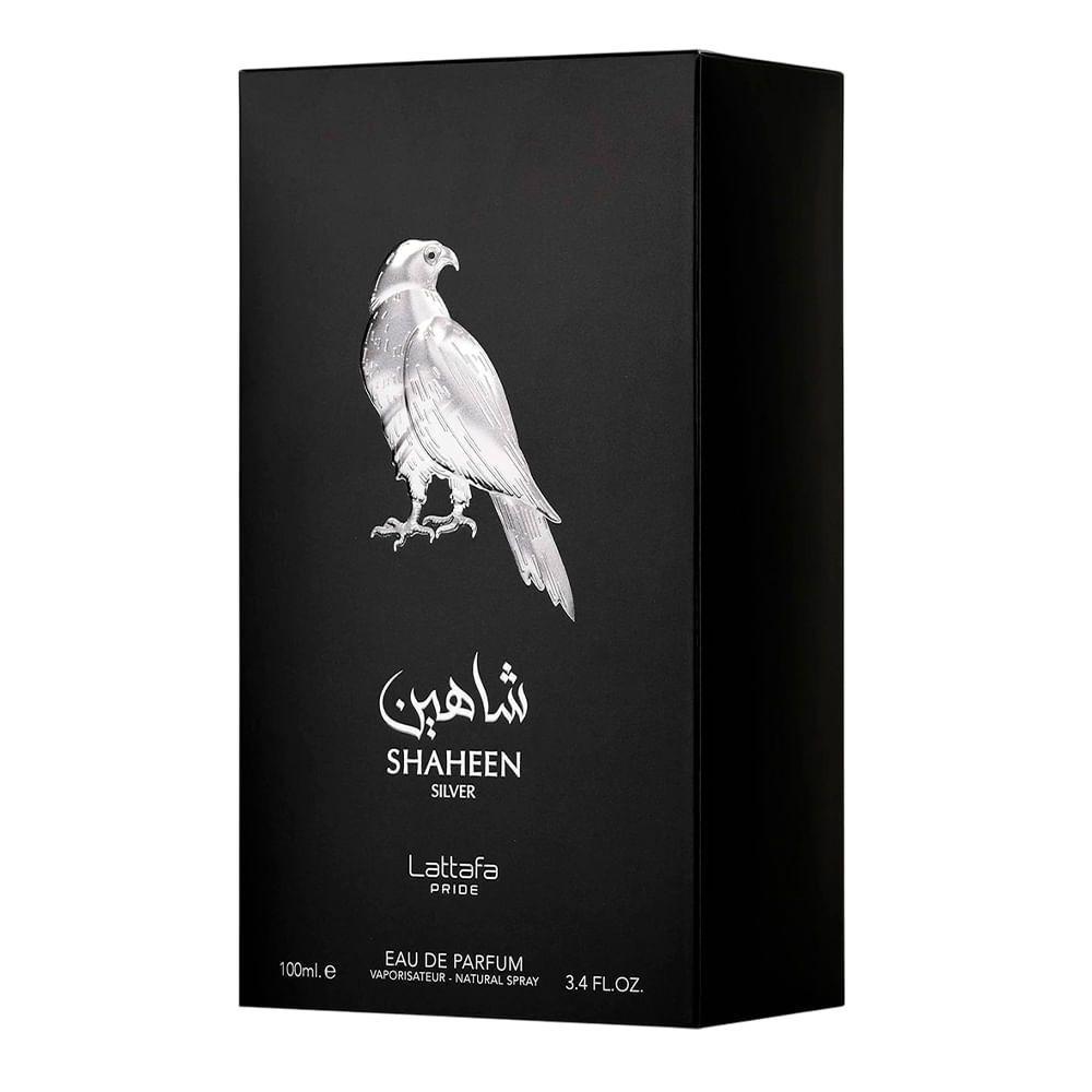 Miniatura Lattafa Shaheen Silver Eau De Parfum - Perfume Unissex 100ml