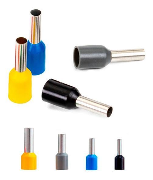 Miniatura Kit Terminal Conector Tubular Ilhós 1,5/2,5/4,0/6Mm - 500Un