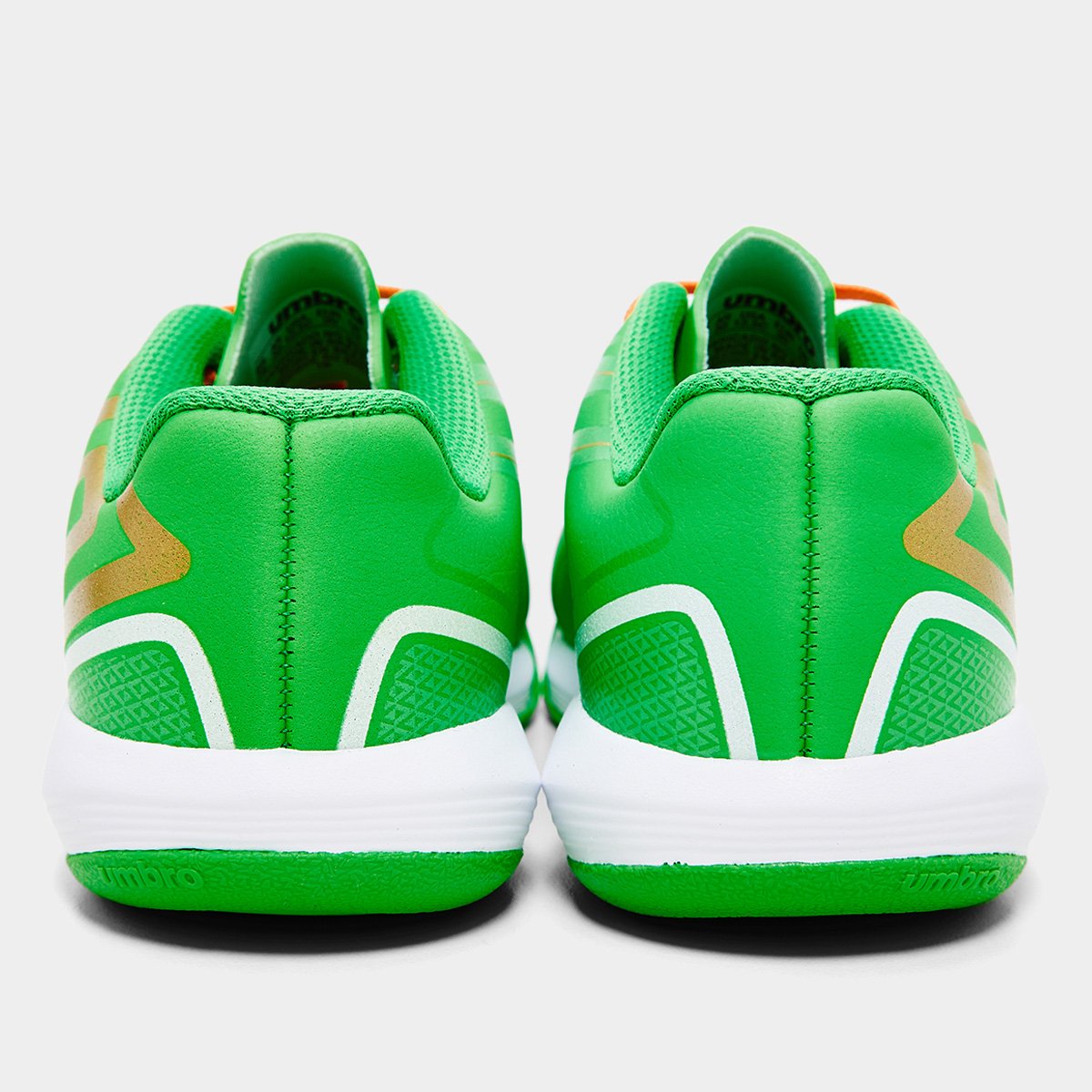 Miniatura Chuteira Infantil Futsal Umbro Pro 5 Bump Verde+Branco - 29