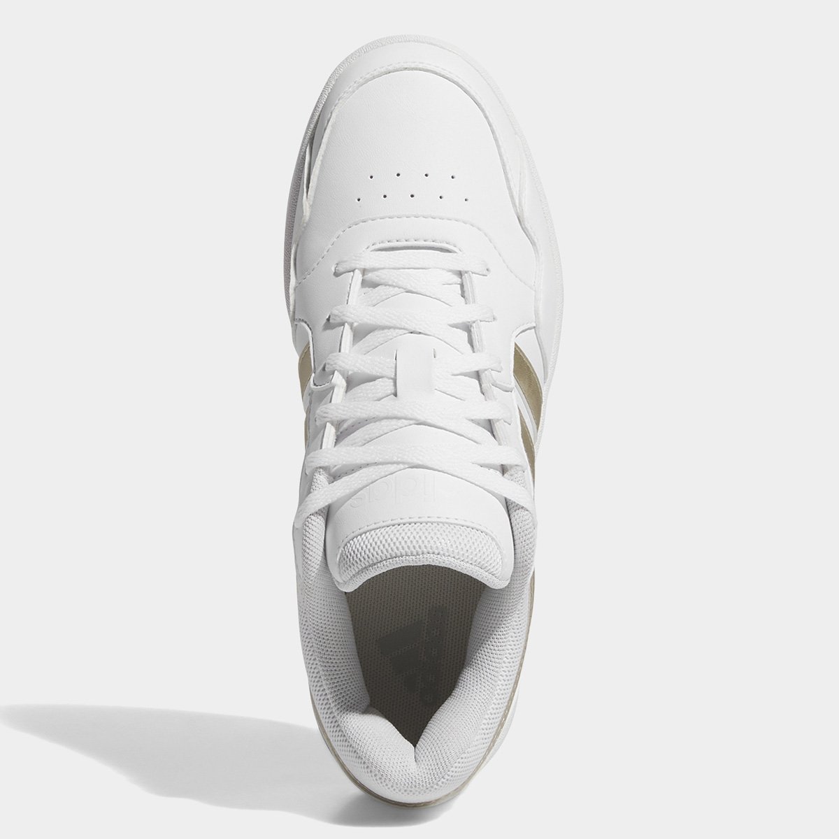 Miniatura Tênis Adidas Hoops 3.0 Bold W Feminino Branco+Cinza - 34