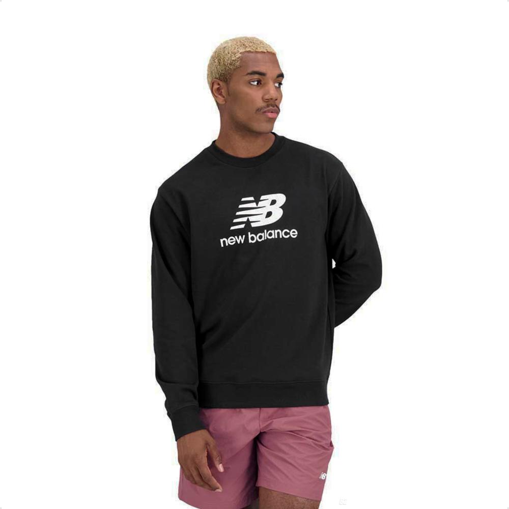 Miniatura Blusa Moletom New Balance Essentials Basic Masculino Preto - M