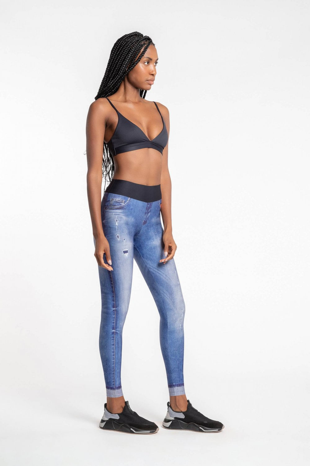 Miniatura Calça Legging Jeans Original Essential - Jeans Claro - LIVE! BLUE - Azul - Female - m - M