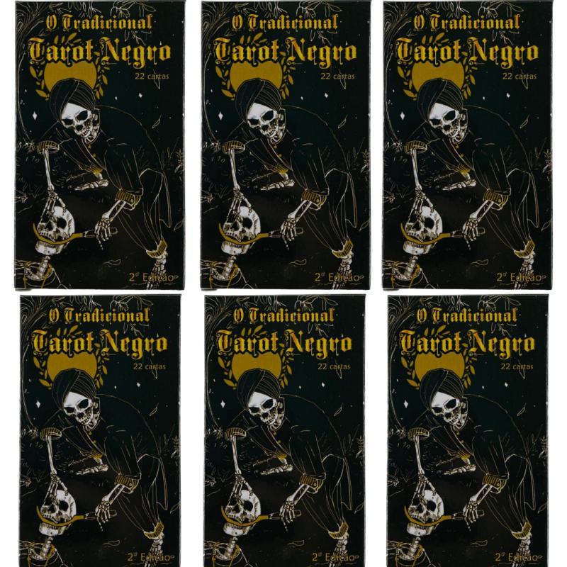 Miniatura Kit Com 6 Baralhos O Tarot Negro 22 Cartas 2 Ed