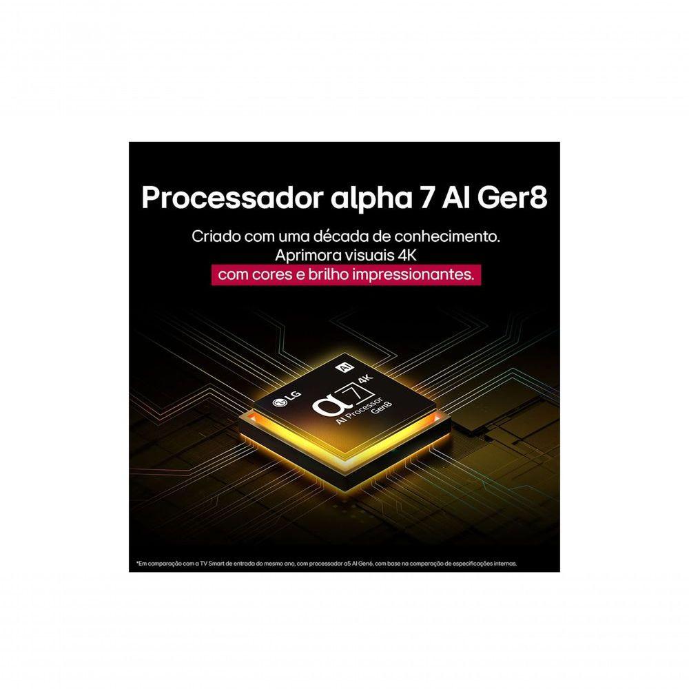 Smart TV LG QNED AI 4K QNED82 de 50 Polegadas 2025 50QNED82ASG.AWZ Bivolt