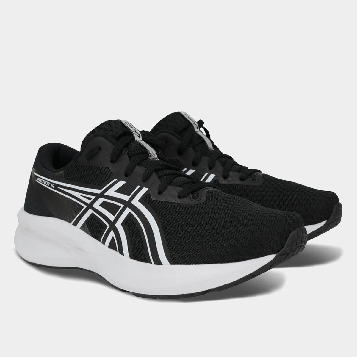 Miniatura Tênis Asics Patriot 14 Masculino Preto+Branco - 39