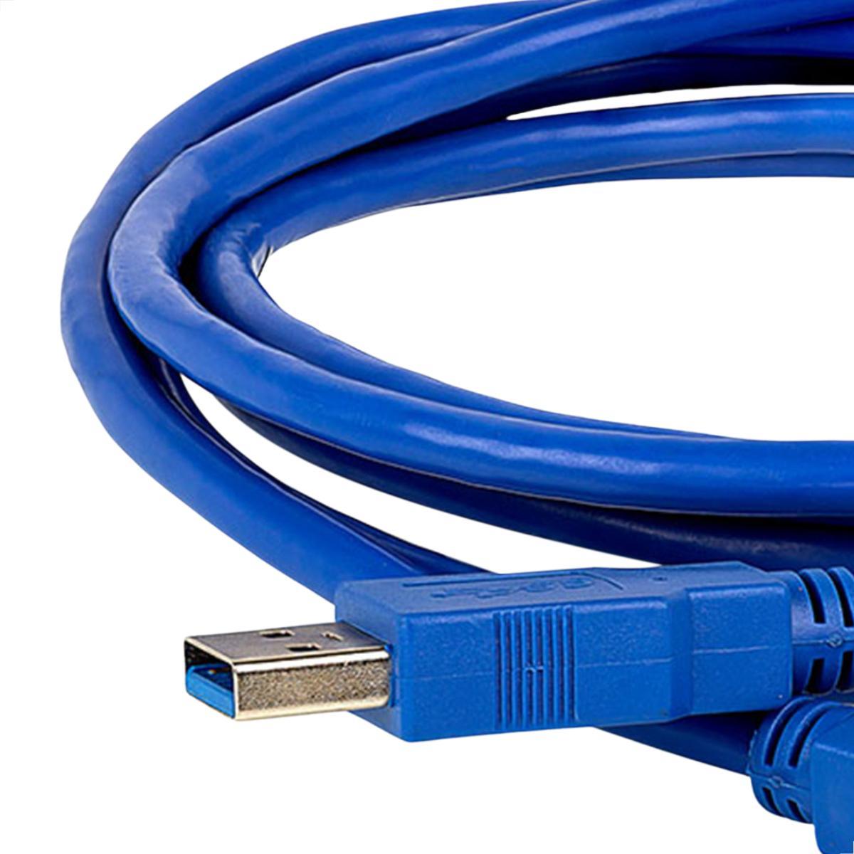 Miniatura Cabo Usb 3.0 A Macho + Usb 3.0 A Macho - 1 Metro