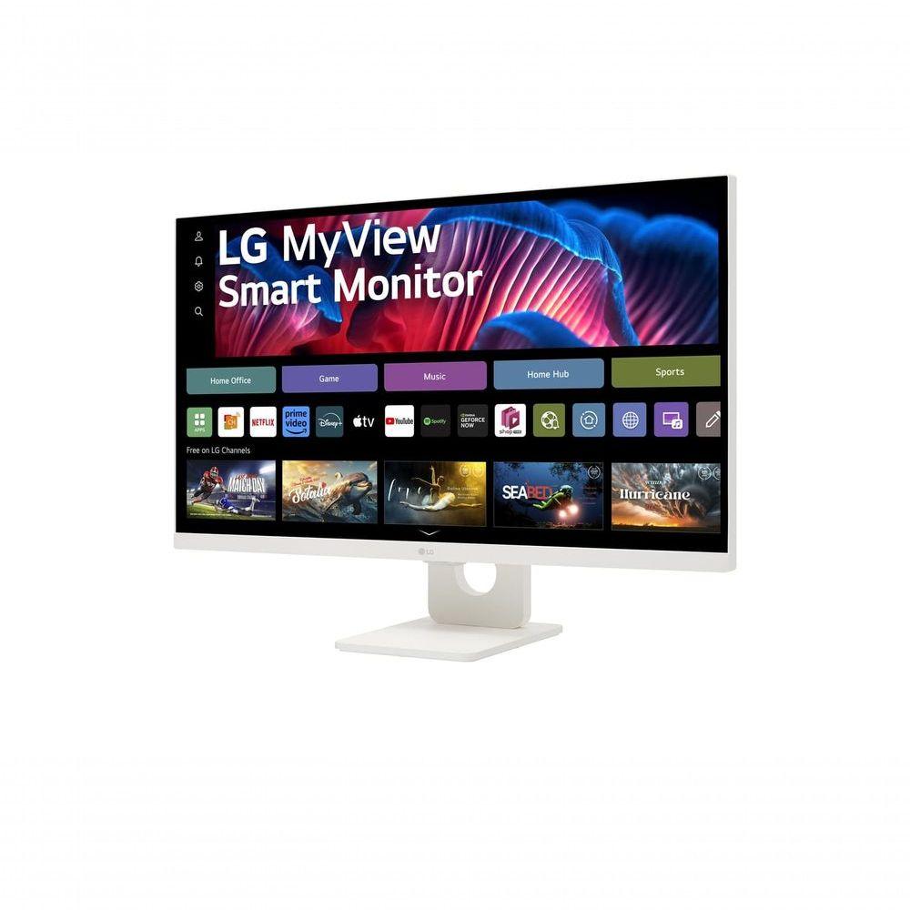 Miniatura Monitor LG Myview Smart 27SR73U-W Tela IPS 4K 27" WebOs ThinQ Home Air Play Screen Share Bluetooth