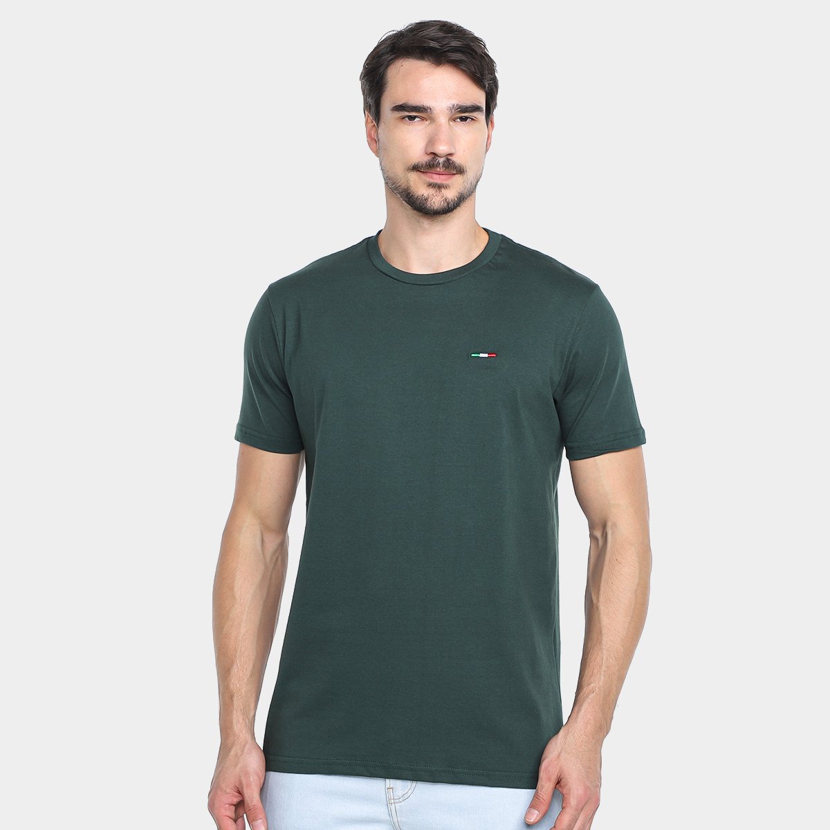 Miniatura Kit Camiseta Industrie Casual Masculina - 2 Peças Verde escuro - G