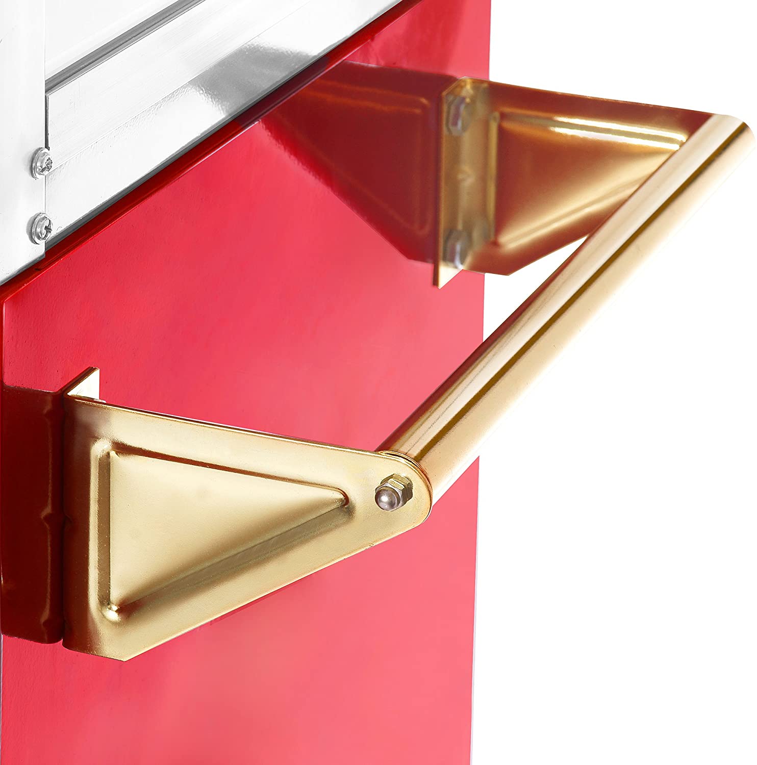 Miniatura Carnival Popcorn Popper Machine With CartMakes Approx 3 Gallons Per Batch by Superior Popcorn Company 8 oz Red