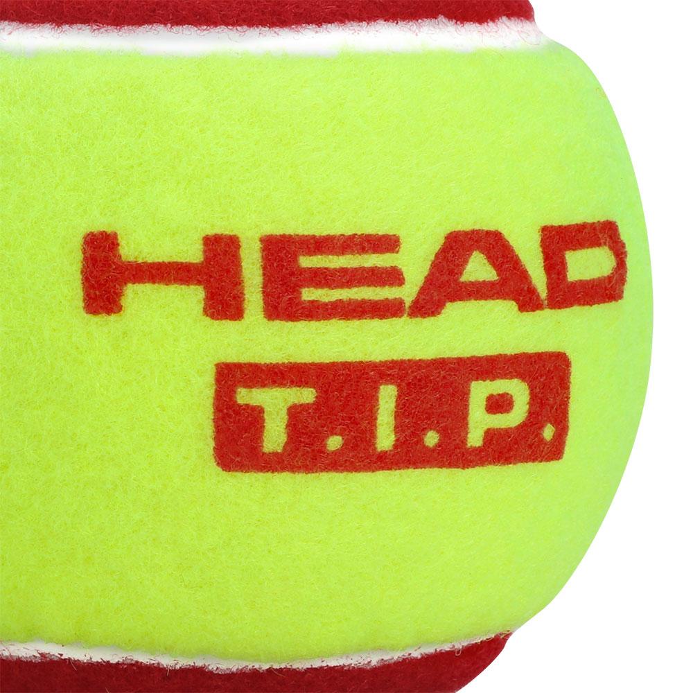 Miniatura Bola de Tênis Head T.I.P Amarela e Vermelha - Estágio 3