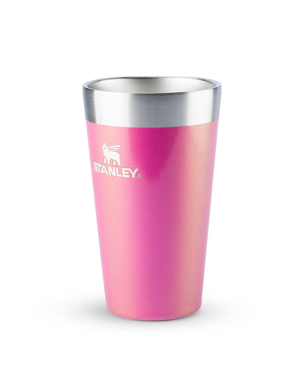 Miniatura Copo Térmico de Cerveja sem Tampa Stanley Rosa Carnaval 473ML