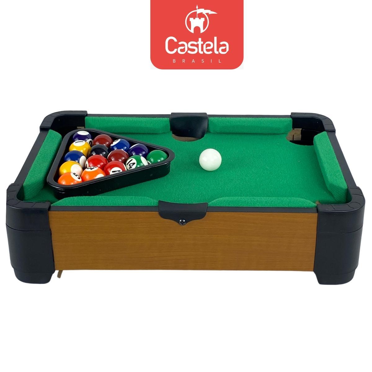 Brinquedo Mesa De Sinuca Bilhar Infantil Divertido - Castela