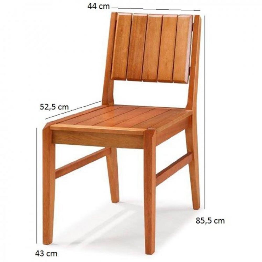 Miniatura Conjunto Mesa de Jantar Angra 90 cm com 4 Cadeiras Mel