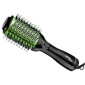 Miniatura Escova Secadora Taiff Easy Oval 1200W com Cerdas de Nylon - Verde 110V